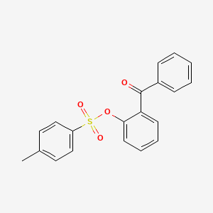 molecular formula C20H16O4S B14189195 Methanone, [2-[[(4-methylphenyl)sulfonyl]oxy]phenyl]phenyl- CAS No. 851591-22-5