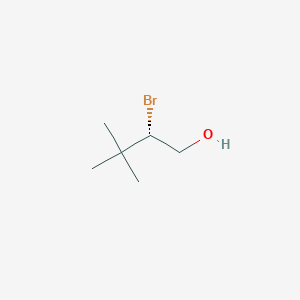 molecular formula C6H13BrO B14189233 (2S)-2-Bromo-3,3-dimethylbutan-1-ol CAS No. 869476-00-6