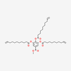 molecular formula C41H62O8 B14189250 Methyl 3,4,5-tris[(undec-10-enoyl)oxy]benzoate CAS No. 874624-04-1