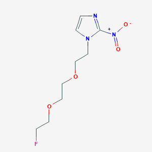 molecular formula C9H14FN3O4 B14189255 1-{2-[2-(2-Fluoroethoxy)ethoxy]ethyl}-2-nitro-1H-imidazole CAS No. 922502-73-6