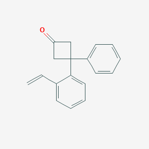 3-(2-Ethenylphenyl)-3-phenylcyclobutan-1-one