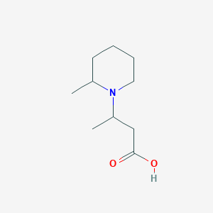 molecular formula C10H19NO2 B1418927 3-(2-甲基哌啶-1-基)丁酸 CAS No. 860229-00-1