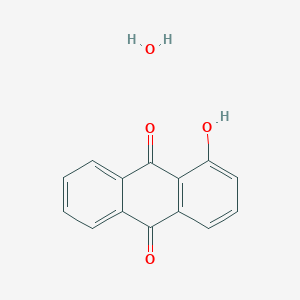 molecular formula C14H10O4 B14189275 1-Hydroxyanthracene-9,10-dione;hydrate CAS No. 838837-10-8