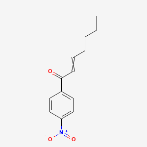 molecular formula C13H15NO3 B14189276 1-(4-Nitrophenyl)hept-2-en-1-one CAS No. 927652-39-9