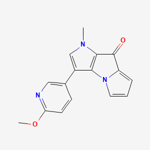 3-(6-Methoxypyridin-3-yl)-1-methylpyrrolo[2,3-b]pyrrolizin-8(1H)-one