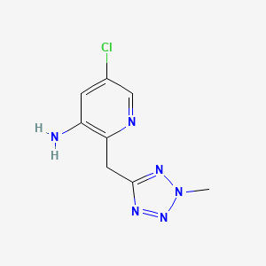 5-Chloro-2-[(2-methyl-2H-tetrazol-5-yl)methyl]pyridin-3-amine