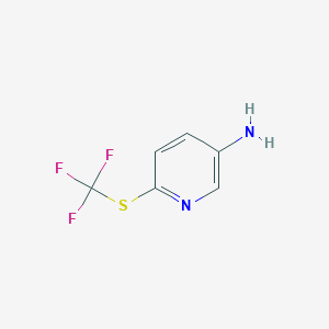 molecular formula C6H5F3N2S B1418932 6-(三氟甲硫基)吡啶-3-胺 CAS No. 1153767-25-9