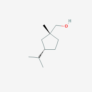 molecular formula C10H20O B14189331 [(1R,3S)-1-Methyl-3-(propan-2-yl)cyclopentyl]methanol CAS No. 848778-83-6