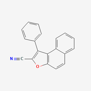 molecular formula C19H11NO B14189336 Naphtho[2,1-b]furan-2-carbonitrile, 1-phenyl- CAS No. 833485-69-1