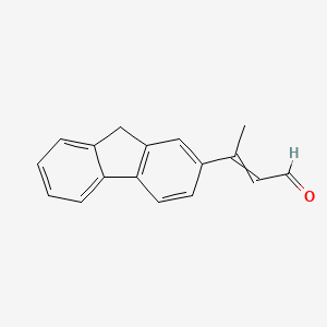 molecular formula C17H14O B14189343 3-(9H-Fluoren-2-YL)but-2-enal CAS No. 919301-83-0