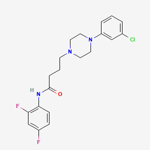 4-[4-(3-Chlorophenyl)piperazin-1-yl]-N-(2,4-difluorophenyl)butanamide