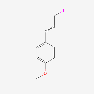 molecular formula C10H11IO B14189357 1-(3-Iodoprop-1-en-1-yl)-4-methoxybenzene CAS No. 918959-08-7