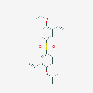 molecular formula C22H26O4S B14189373 1,1'-Sulfonylbis{3-ethenyl-4-[(propan-2-yl)oxy]benzene} CAS No. 918870-90-3