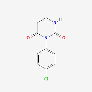 molecular formula C10H9ClN2O2 B1418943 3-(4-氯苯基)-1,3-二氮杂环己烷-2,4-二酮 CAS No. 494779-10-1