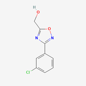 B1418944 [3-(3-Chlorophenyl)-1,2,4-oxadiazol-5-yl]methanol CAS No. 1153452-00-6