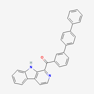 [3-(4-phenylphenyl)phenyl]-(9H-pyrido[3,4-b]indol-1-yl)methanone