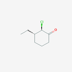 (2R,3S)-2-Chloro-3-ethylcyclohexan-1-one