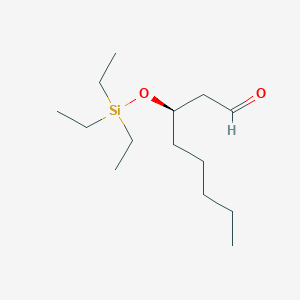 molecular formula C14H30O2Si B14189485 (3R)-3-[(Triethylsilyl)oxy]octanal CAS No. 918410-10-3