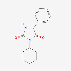 molecular formula C15H18N2O2 B1418951 3-环己基-5-苯基咪唑烷二酮-2,4 CAS No. 81968-74-3