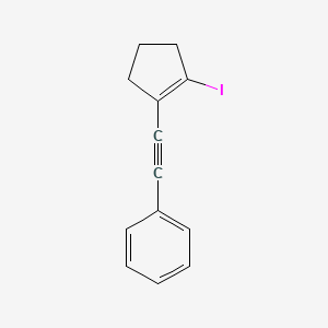 [(2-Iodocyclopent-1-en-1-yl)ethynyl]benzene