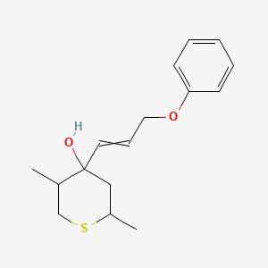 2,5-Dimethyl-4-(3-phenoxyprop-1-enyl)thian-4-ol