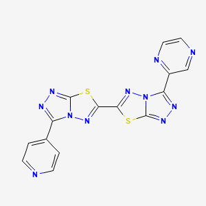 3-(Pyrazin-2-yl)-3'-(pyridin-4-yl)-6,6'-bi[1,2,4]triazolo[3,4-b][1,3,4]thiadiazole