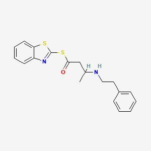 S-1,3-Benzothiazol-2-yl 3-[(2-phenylethyl)amino]butanethioate