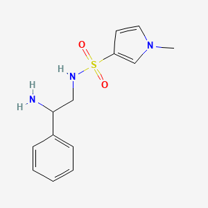 molecular formula C13H17N3O2S B1418954 N-(2-amino-2-phenylethyl)-1-methyl-1H-pyrrole-3-sulfonamide CAS No. 1154217-41-0
