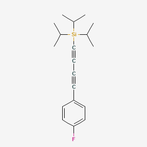 [4-(4-Fluorophenyl)buta-1,3-diyn-1-yl]tri(propan-2-yl)silane