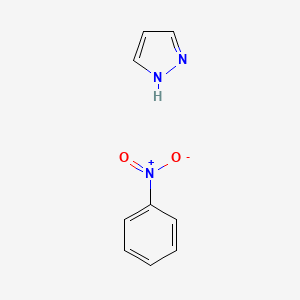 molecular formula C9H9N3O2 B14189579 Nitrobenzene--1H-pyrazole (1/1) CAS No. 835653-10-6