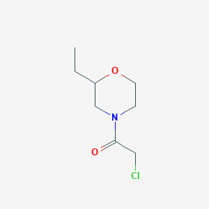 B1418959 2-Chloro-1-(2-ethylmorpholin-4-yl)ethan-1-one CAS No. 1156825-66-9