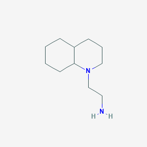 molecular formula C11H22N2 B1418962 2-(十氢喹啉-1-基)乙-1-胺 CAS No. 1056646-62-8