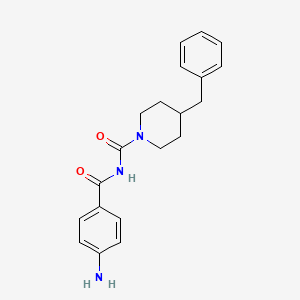 molecular formula C20H23N3O2 B14189626 N-(4-Aminobenzoyl)-4-benzylpiperidine-1-carboxamide CAS No. 875282-27-2