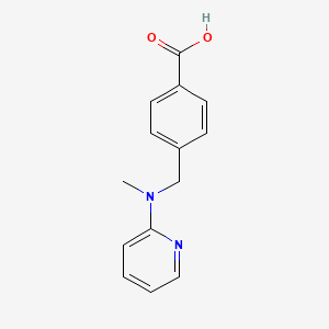 molecular formula C14H14N2O2 B14189659 4-{[Methyl(pyridin-2-yl)amino]methyl}benzoic acid CAS No. 860495-77-8