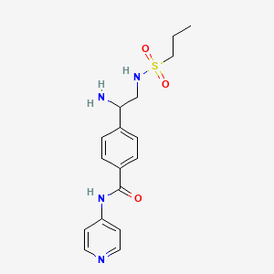 4-{1-Amino-2-[(propane-1-sulfonyl)amino]ethyl}-N-(pyridin-4-yl)benzamide