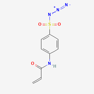 molecular formula C9H8N4O3S B14189672 4-(Acryloylamino)benzene-1-sulfonyl azide CAS No. 847943-99-1