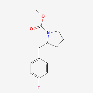 Methyl 2-[(4-fluorophenyl)methyl]pyrrolidine-1-carboxylate