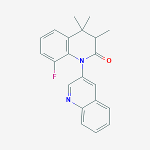 8-Fluoro-3,4,4-trimethyl-3,4-dihydro-2H-[1,3'-biquinolin]-2-one