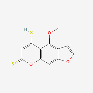 molecular formula C12H8O3S2 B14189697 4-Methoxy-5-sulfanyl-7H-furo[3,2-g][1]benzopyran-7-thione CAS No. 919367-12-7