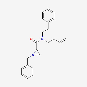 molecular formula C22H26N2O B14189699 1-Benzyl-N-(but-3-en-1-yl)-N-(2-phenylethyl)aziridine-2-carboxamide CAS No. 912338-21-7