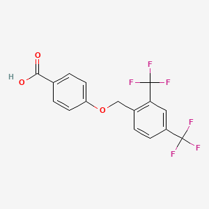 Benzoic acid, 4-[[2,4-bis(trifluoromethyl)phenyl]methoxy]-