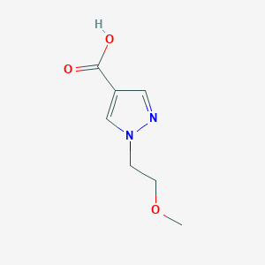 molecular formula C7H10N2O3 B1418973 1-(2-甲氧基乙基)-1H-吡唑-4-甲酸 CAS No. 874196-94-8
