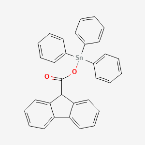 molecular formula C32H24O2Sn B14189732 [(9H-Fluorene-9-carbonyl)oxy](triphenyl)stannane CAS No. 923056-93-3