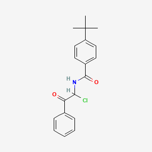 molecular formula C19H20ClNO2 B14189752 4-tert-Butyl-N-(1-chloro-2-oxo-2-phenylethyl)benzamide CAS No. 865284-60-2