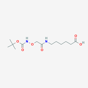 2,2-Dimethyl-4,8-dioxo-3,6-dioxa-5,9-diazapentadecan-15-oic acid