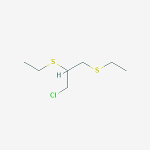 1-Chloro-2,3-bis(ethylsulfanyl)propane