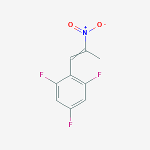 molecular formula C9H6F3NO2 B14189758 1,3,5-Trifluoro-2-(2-nitroprop-1-en-1-yl)benzene CAS No. 853654-95-2