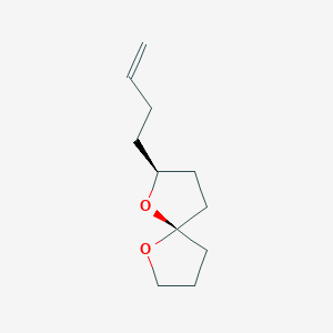 molecular formula C11H18O2 B14189759 (2S,5R)-2-(But-3-en-1-yl)-1,6-dioxaspiro[4.4]nonane CAS No. 920324-21-6