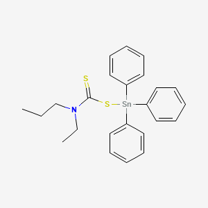 N-Ethyl-N-{[(triphenylstannyl)sulfanyl]carbonothioyl}propan-1-amine