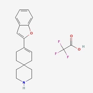 Trifluoroacetic acid--9-(1-benzofuran-2-yl)-3-azaspiro[5.5]undec-8-ene (1/1)